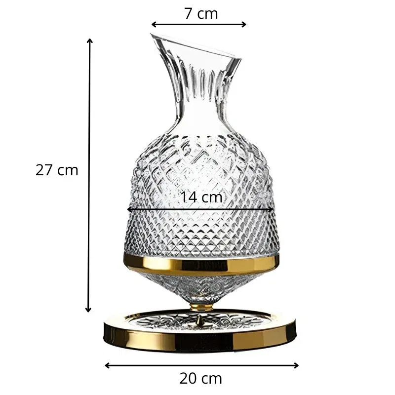 Decantor de bauturi Rotativ, auriu [9]