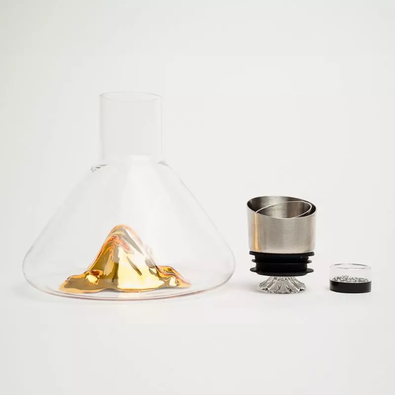 Decantor Cadou Munte de Aur In Varful Lumii cu bile de curatare [11]