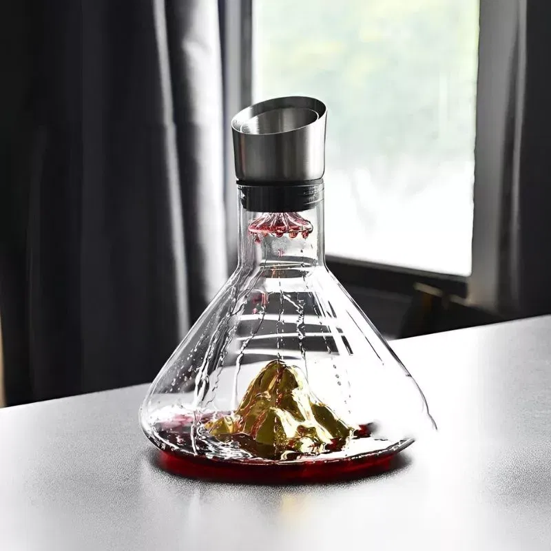 Decantor Cadou Munte de Aur In Varful Lumii cu bile de curatare [24]