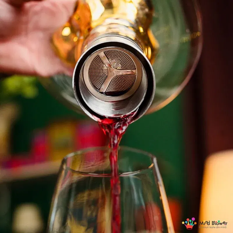 Decantor Cadou Munte de Aur In Varful Lumii cu bile de curatare [8]