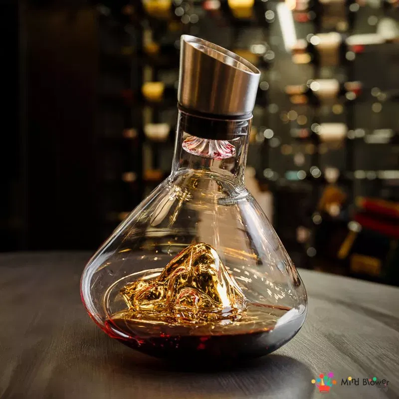 Decantor Cadou Munte de Aur In Varful Lumii cu bile de curatare [3]