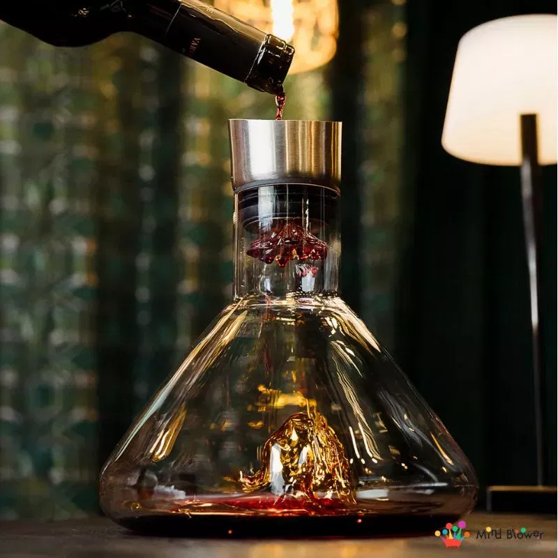 Decantor Cadou Munte de Aur In Varful Lumii cu bile de curatare [2]