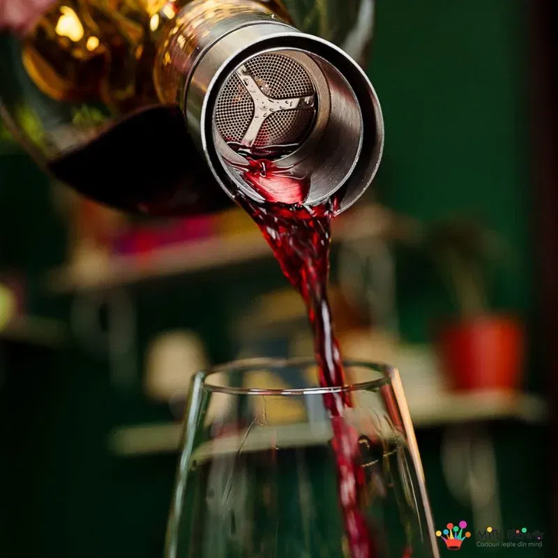 Decantor Cadou Munte de Aur In Varful Lumii cu bile de curatare [7]