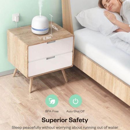 Difuzor aromaterapie uleiuri esentiale Anjou AJ-ADA019, 300ml, LED 7 culori [1]