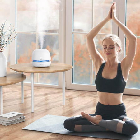 Difuzor aromaterapie uleiuri esentiale Anjou AJ-ADA019, 300ml, LED 7 culori [0]