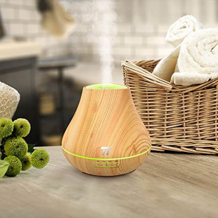 Difuzor Aromaterapie uleiuri esentiale TaoTronics TT-AD004, 400ml, LED, 7 culori [0]