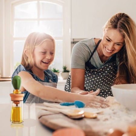 Dispenser Ulei 2 in 1, cu pensula din silicon [12]