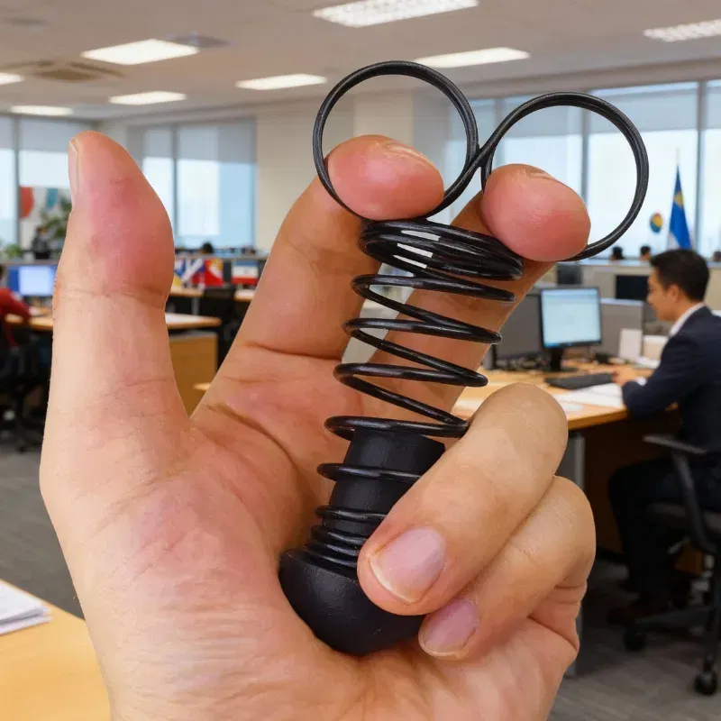 Cele mai noi - Dispozitiv antistres cu arc pentru degete stresate