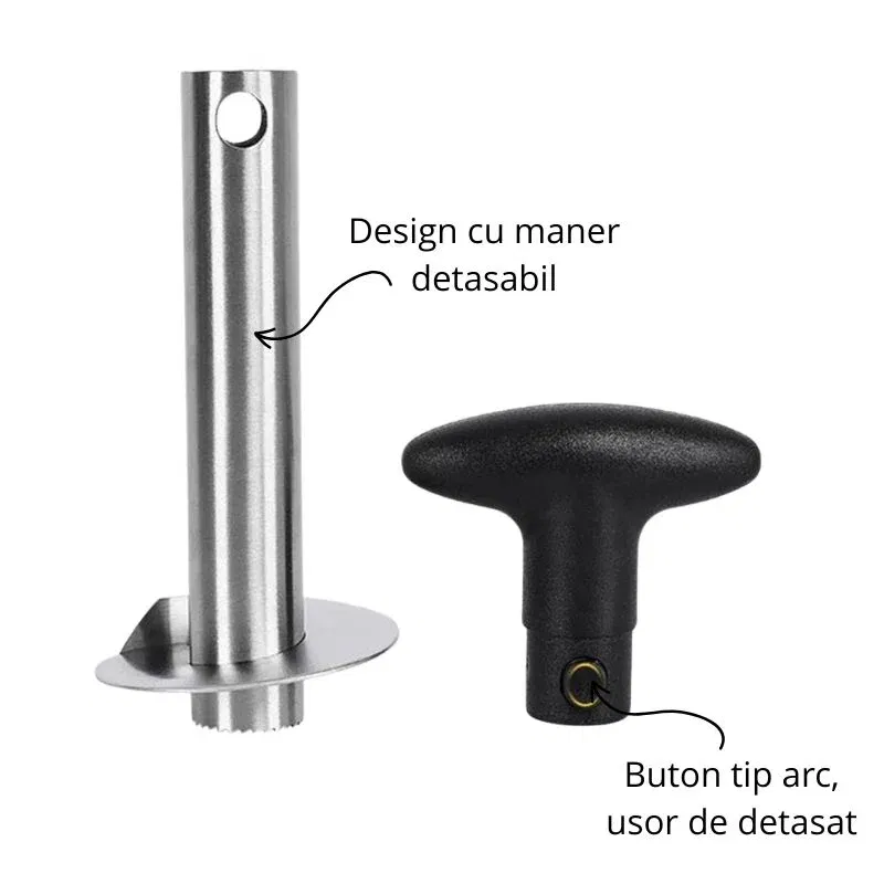 Dispozitiv feliator si curatator ananas [8]