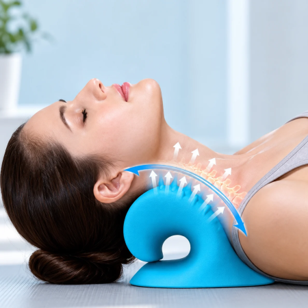 Cadouri Craciun Pentru Femei - Dispozitiv perna cervicala pentru relaxarea Gatului si umerilor