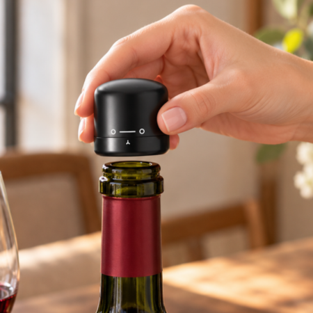 Cadouri Craciun Pentru Barbati - Dop vacuum pentru sticla de vin