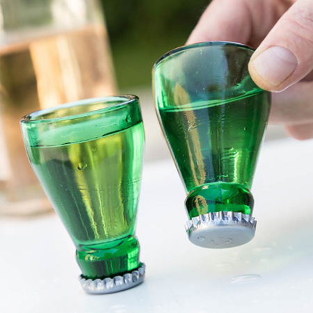 Doua pahare shot gat sticla de bere [1]