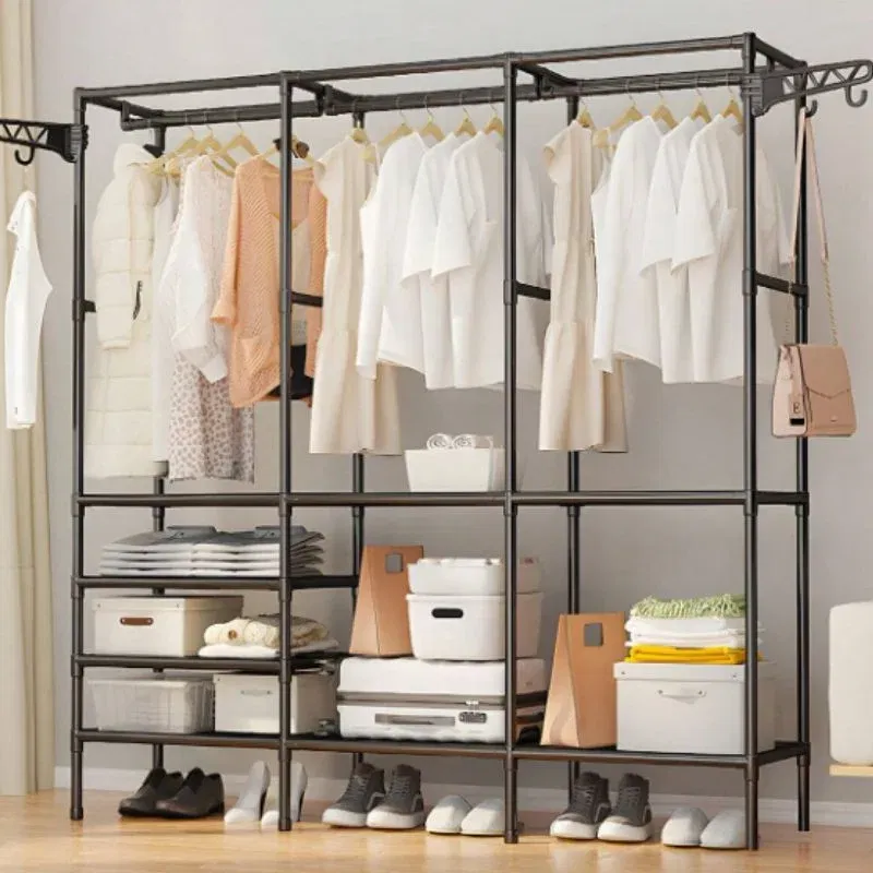 Dulap pliabil haine cu structura metalica si rafturi multiple [1]