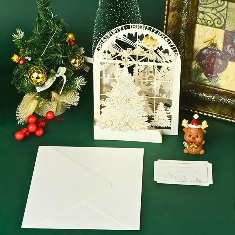 Cadouri pentru Iubita - Felicitare de Craciun 3D Christmas Tree