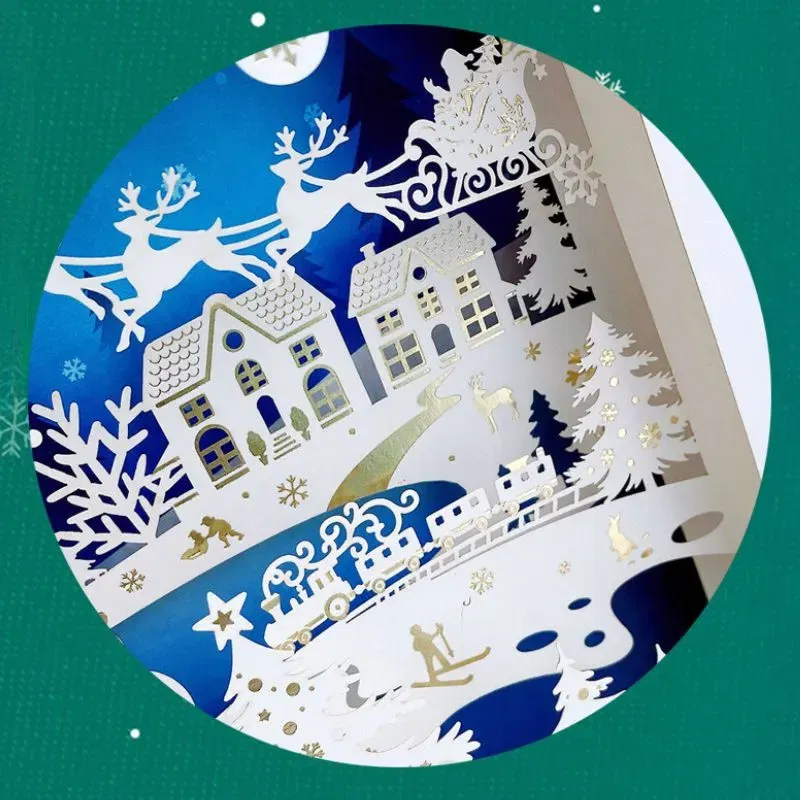 Felicitare de Craciun 3D Noapte de vis [4]