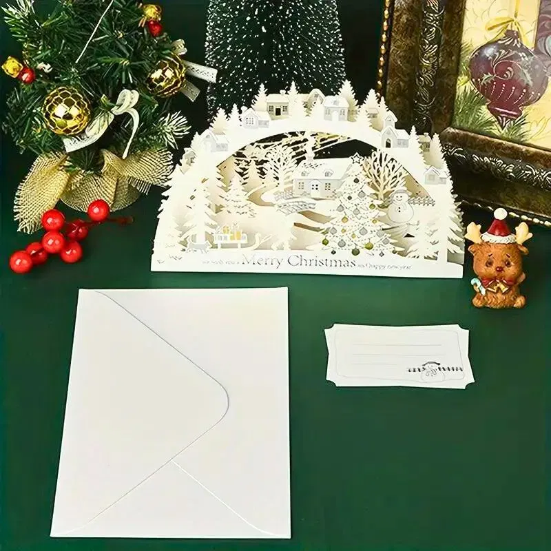 Cadouri pentru Iubita - Felicitare de Craciun 3D Oras de poveste