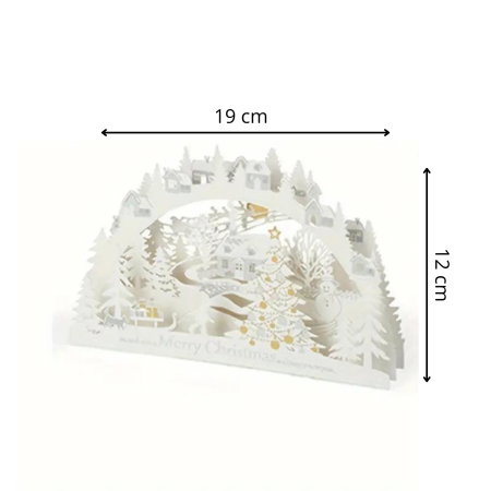 Felicitare de Craciun 3D Oras de poveste [5]