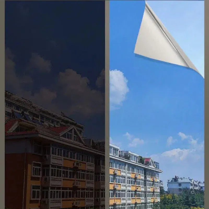 Folie reflexiva pentru geamuri, cu efect de oglinda si protectie solara [2]