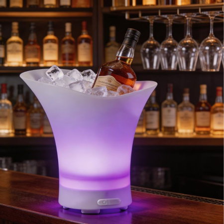 Cadouri Nunta si Cununie civila - Frapiera cu iluminare LED si boxa Bluetooth, 7 L