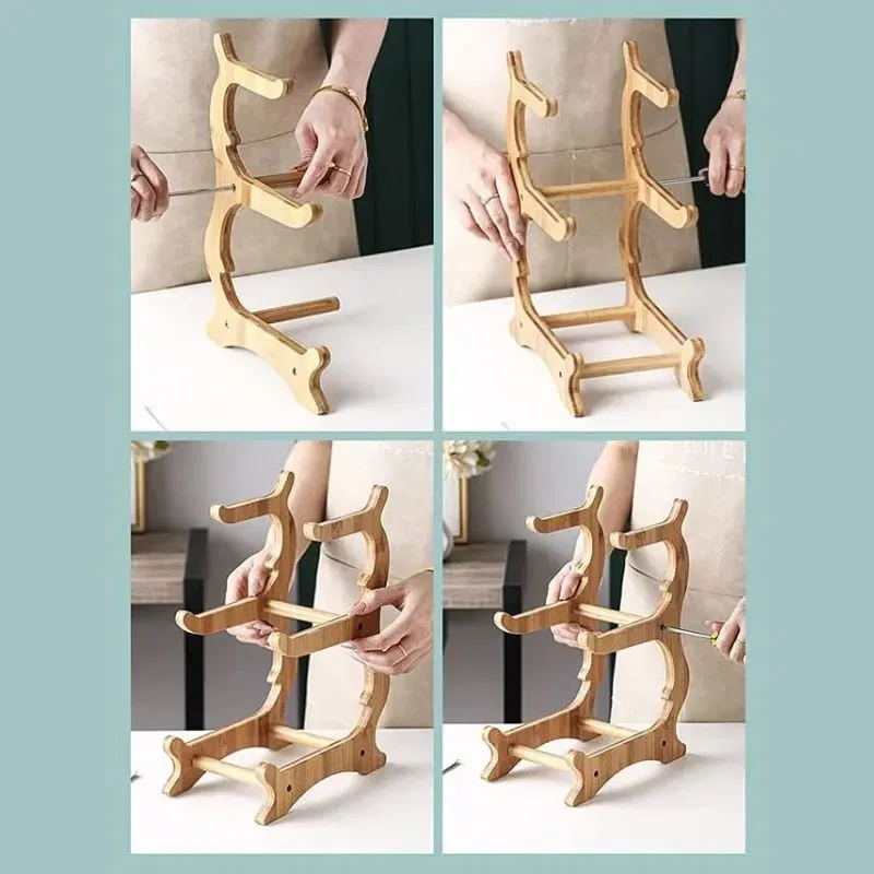 Fructiera Etajata cu Suport de Lemn Natur [11]