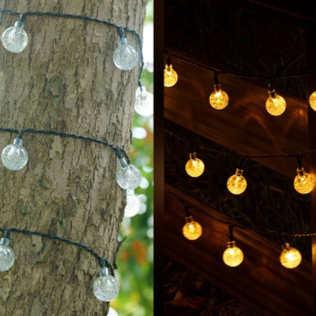 Ghirlanda solara cu 100 becuri LED Warm light [2]