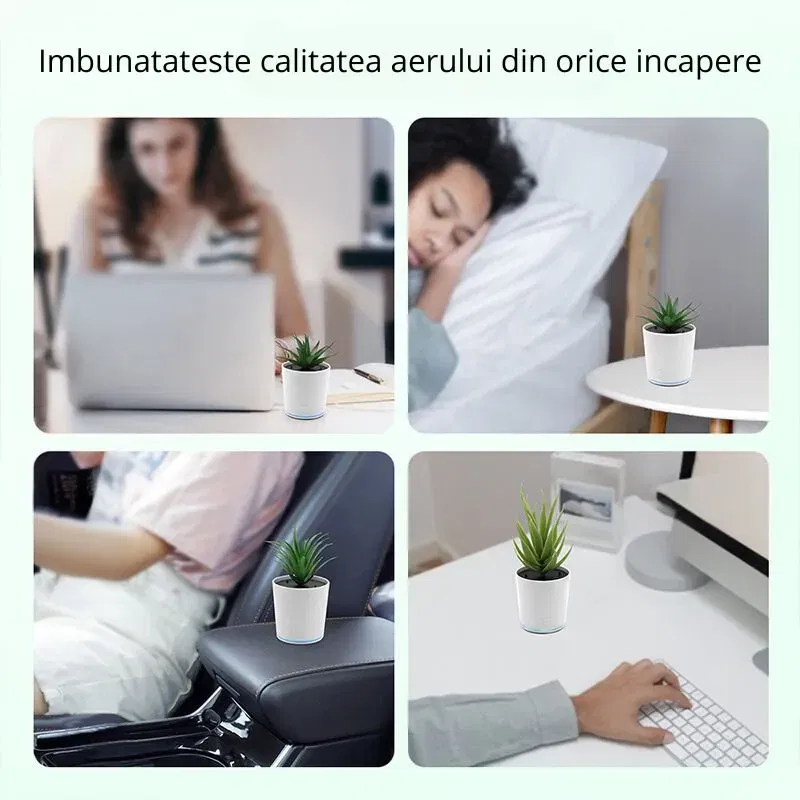 Ghiveci purificator de aer cu USB [4]