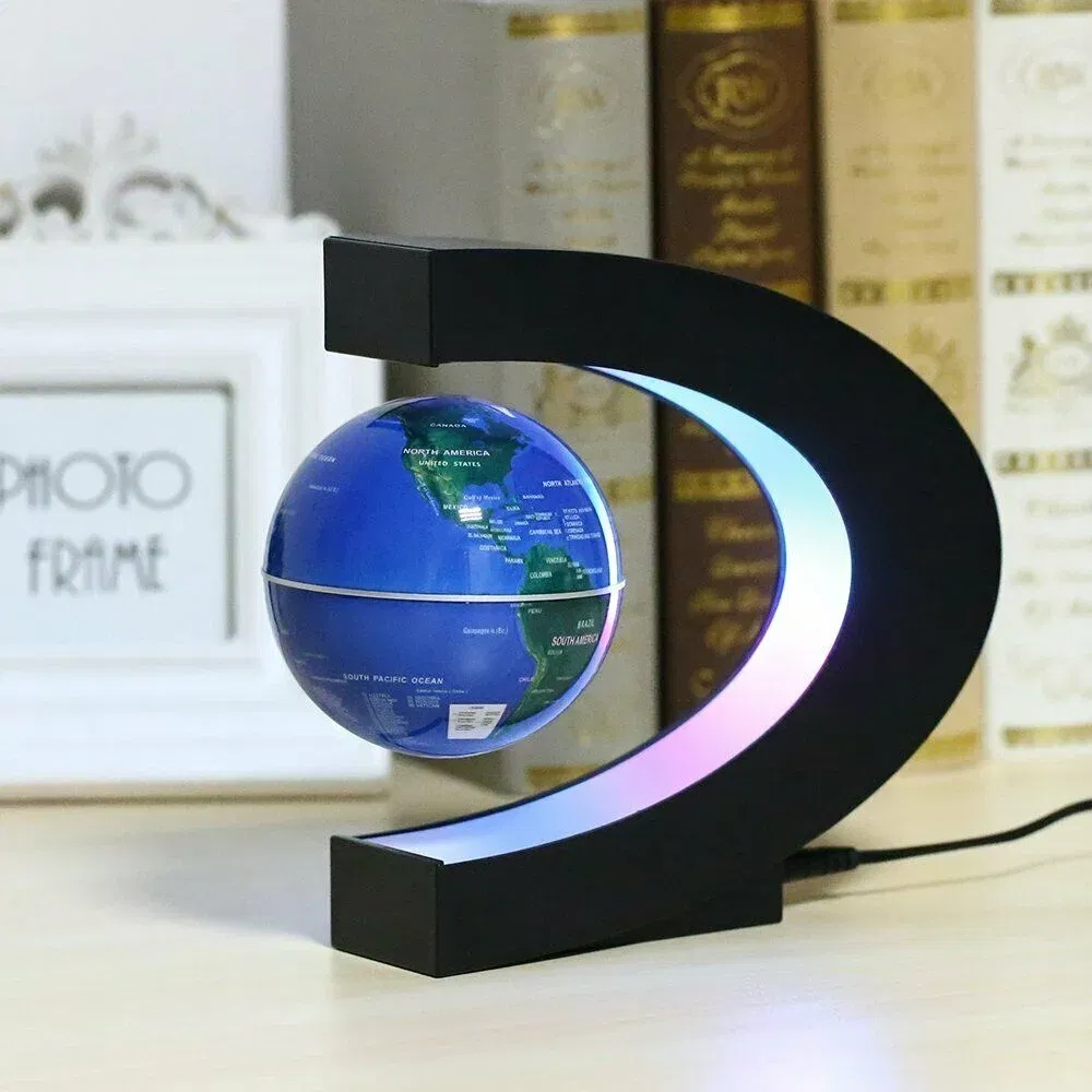 Glob pamantesc magnetic plutitor cu iluminare LED. C-Shape [3]