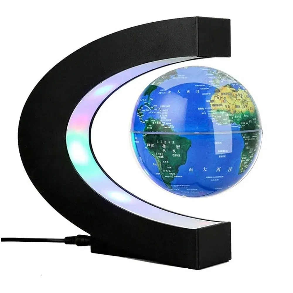 Glob pamantesc magnetic plutitor cu iluminare LED. C-Shape [13]