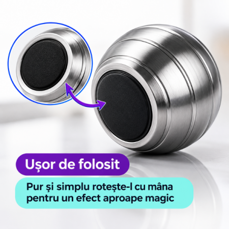 Glob rotativ de masa cu Iluzie hipnotica de vartej [2]