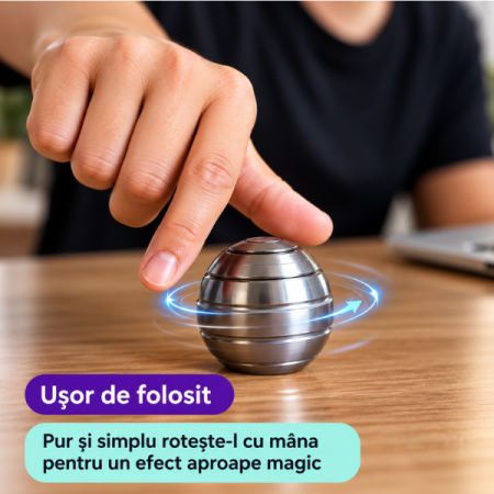 Glob rotativ de masa cu Iluzie hipnotica de vartej [1]
