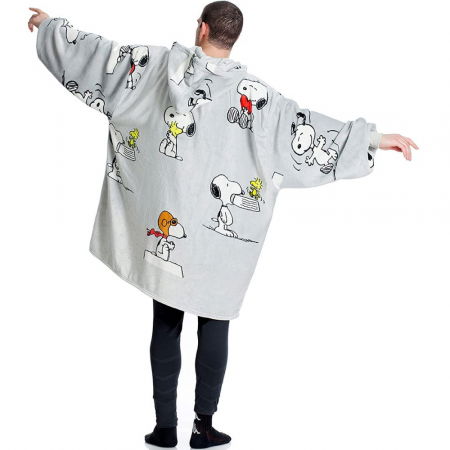 Hanorac patura cu gluga, Funny Snoopy, 240g/mp [5]