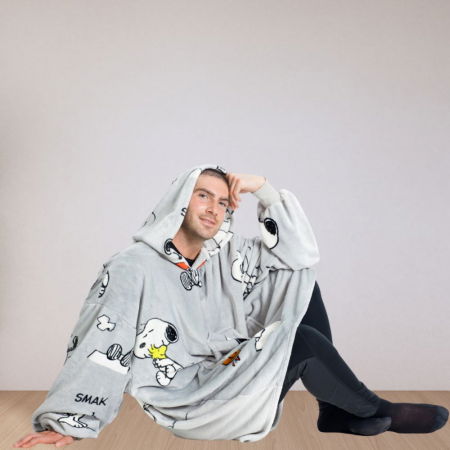 Hanorac patura cu gluga, Funny Snoopy, 240g/mp [2]