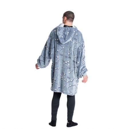 Hanorac patura cu gluga, Iluminat, Constelatii, 240g/mp [6]