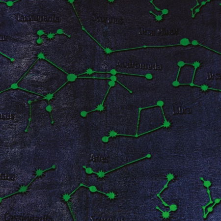 Hanorac patura cu gluga pentru copii, Iluminat, Constelatii, 240g/mp [1]