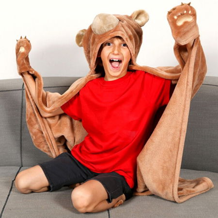 Hanorac patura cu gluga pentru copii, Ursulet, 240g/mp [0]