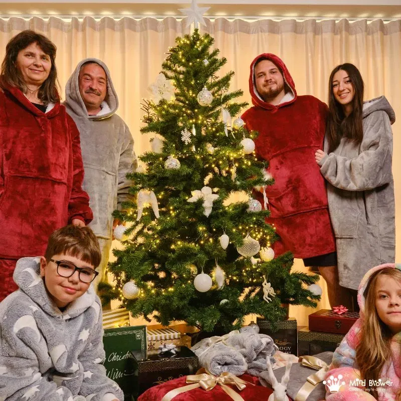 Hanorac patura cu maneci baieti Grey Luna Fosforescenta cu buzunar cangur Flanel & Polar 440g/mp 105 cm [10]