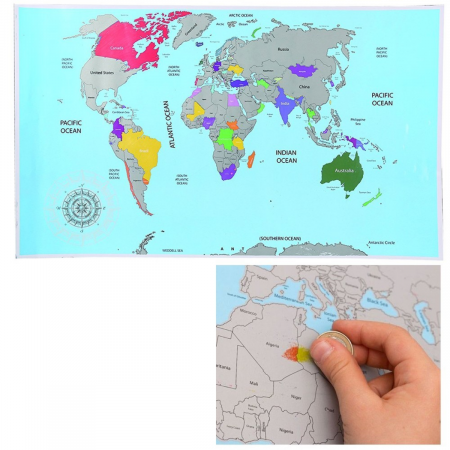 Harta razuibila a Lumii, 88 x 52 cm [8]