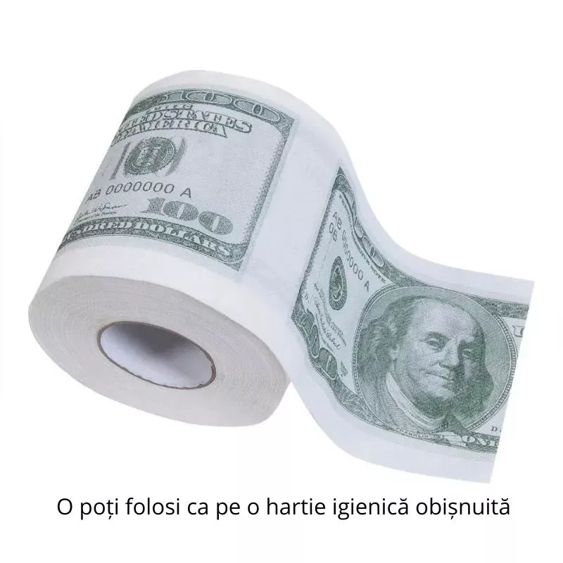 Hartie igienica amuzanta 100 Dolari [8]