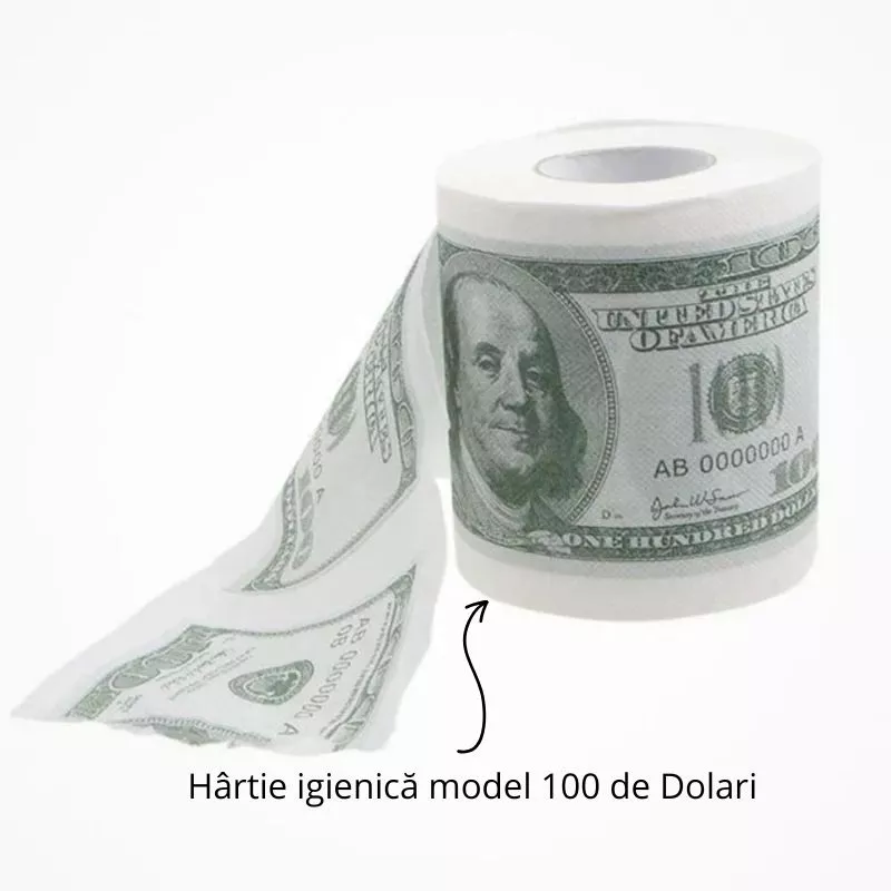 Hartie igienica amuzanta 100 Dolari [5]