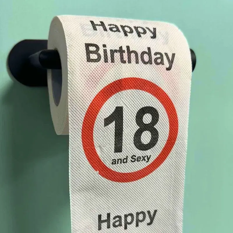 Cadouri Majorat - Hartie igienica amuzanta Aniversare 18 de ani
