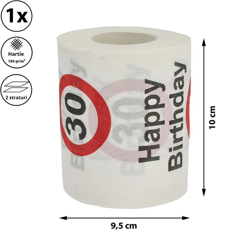 Hartie igienica amuzanta Aniversare 30 de ani [4]