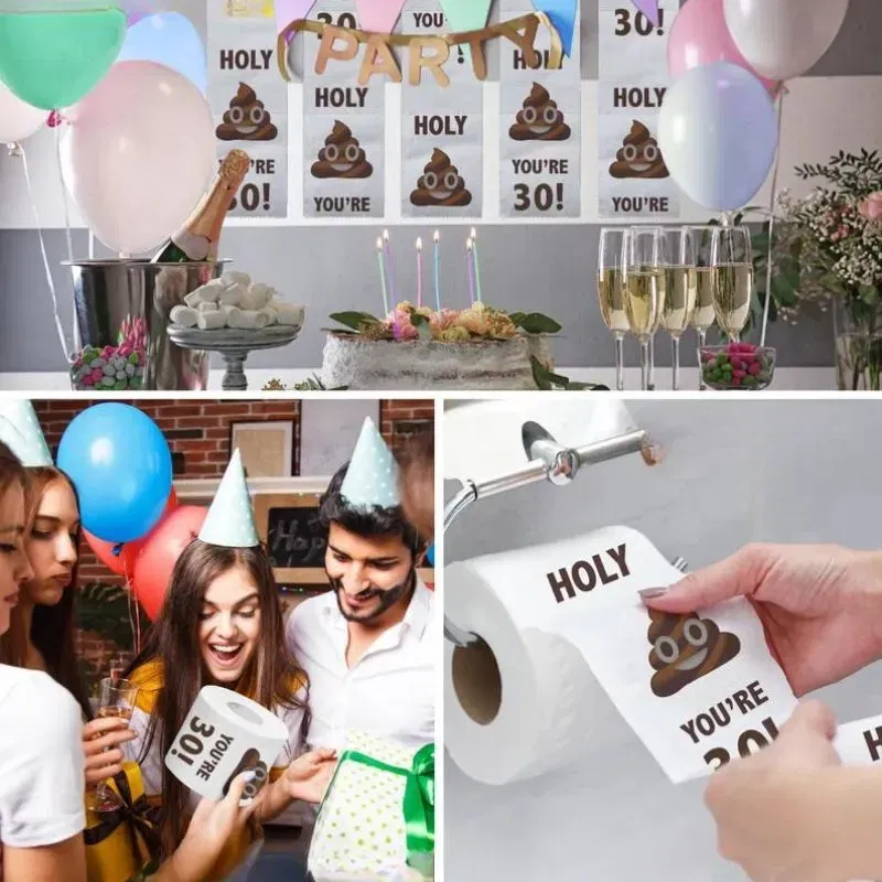 Hartie igienica cu mesaj Funny Aniversare 30 de ani [2]