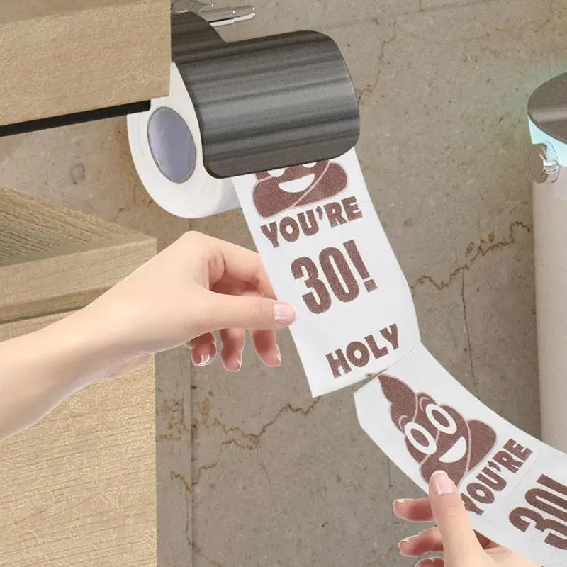 Cadouri de Craciun - Hartie igienica cu mesaj Funny Aniversare 30 de ani