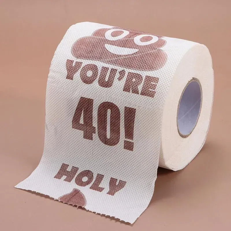 Hartie igienica cu mesaj Funny Aniversare 40 de ani [6]