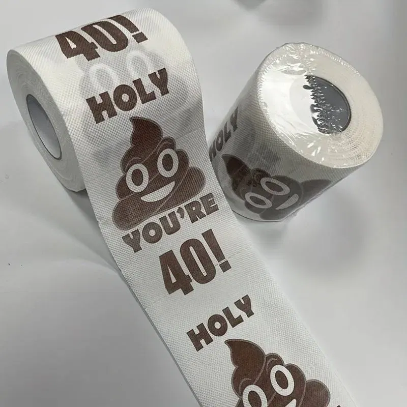 Hartie igienica cu mesaj Funny Aniversare 40 de ani [4]