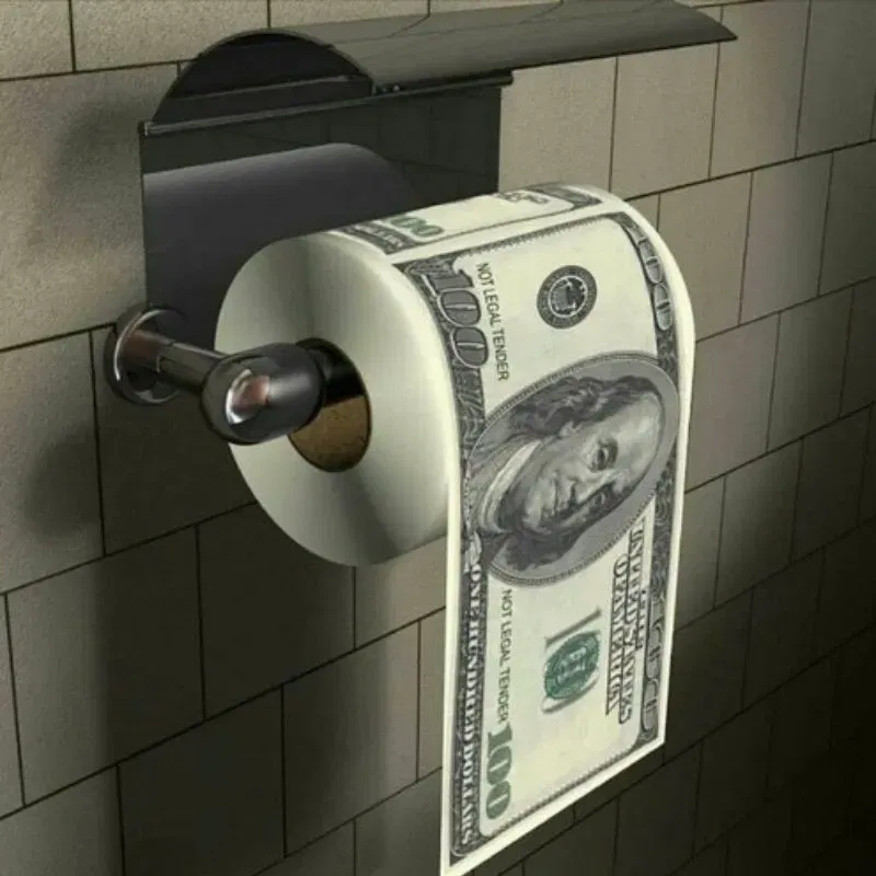 Cadouri de Casa Noua - Hartie igienica Dolari