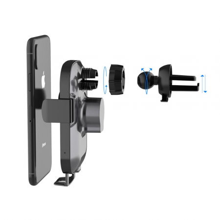 Incarcator telefon auto wireless cu fixare automata [3]