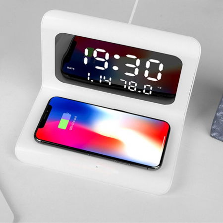 Incarcator wireless cu ceas si alarma Practic Gadget [1]