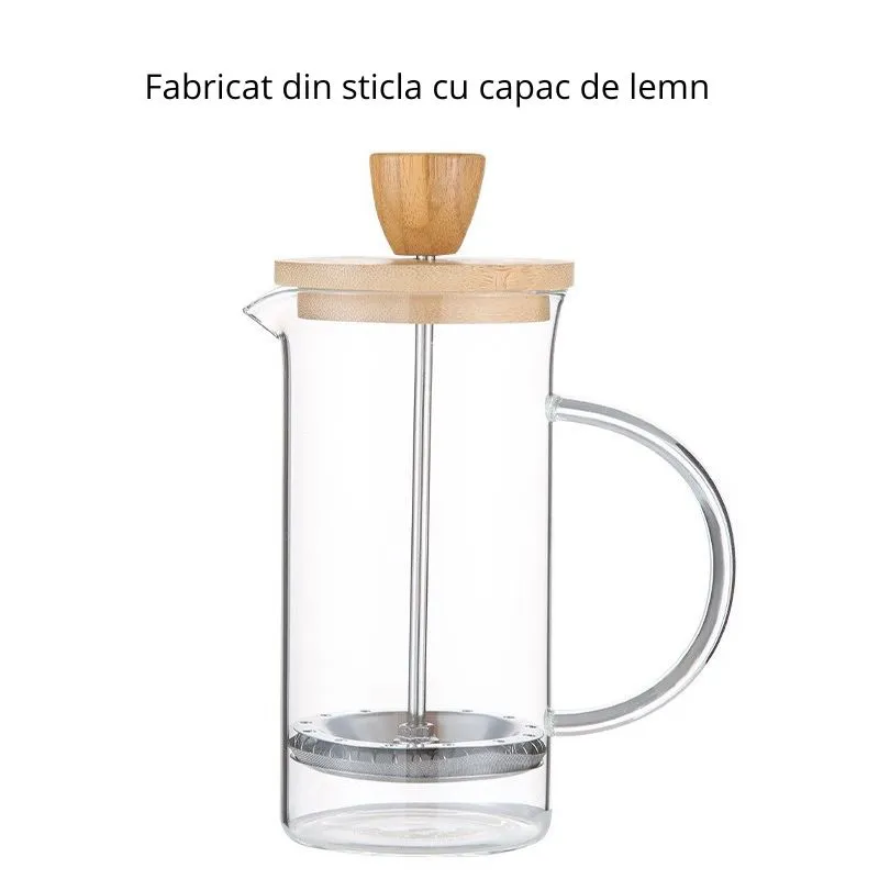 Infuzor cu capac din lemn 1000 ml [8]
