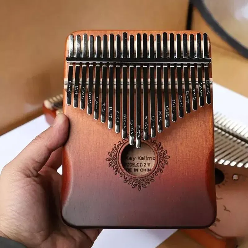 Instrument muzical Kalimba cu 21 note, pian cu degete si husa [1]